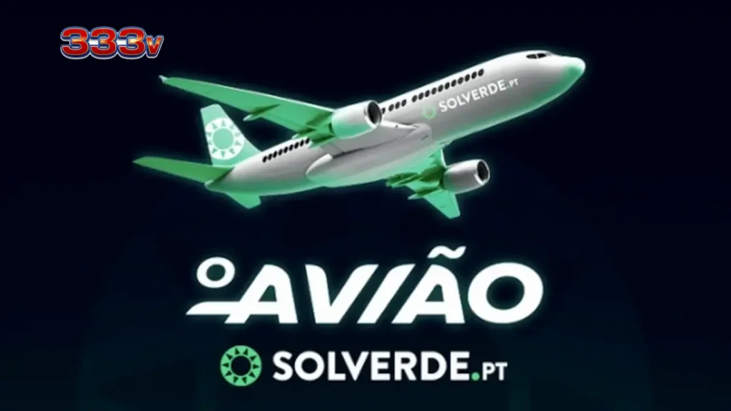 Tampilan antarmuka permainan slot O Aviao dengan tema penerbangan yang minimalis.
