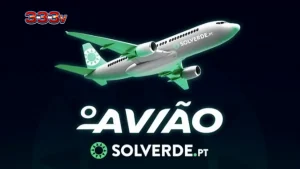 Tampilan antarmuka permainan slot O Aviao dengan tema penerbangan yang minimalis.