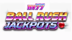 Tampilan antarmuka permainan Ball Rush Jackpots dengan papan pasak yang dinamis